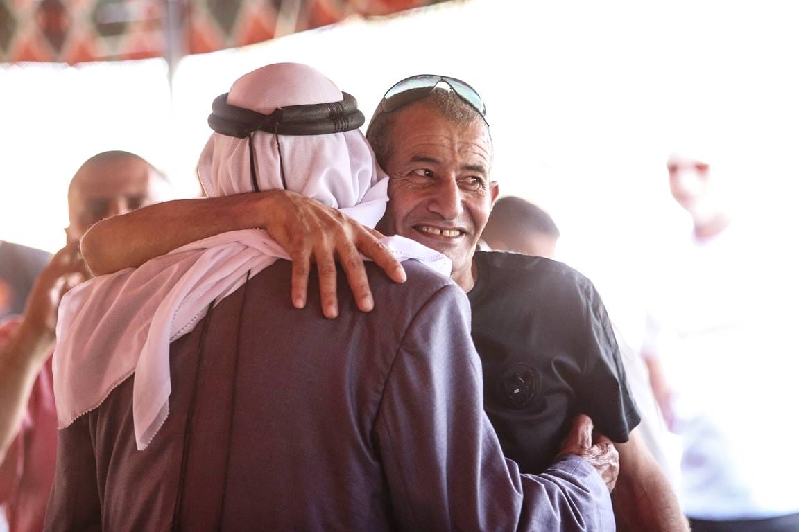Nach fast elf Monaten in Geiselhaft konnte Qaid Farhan al-Qadi nach Hause zurückkehren. (© imago images/NurPhoto)