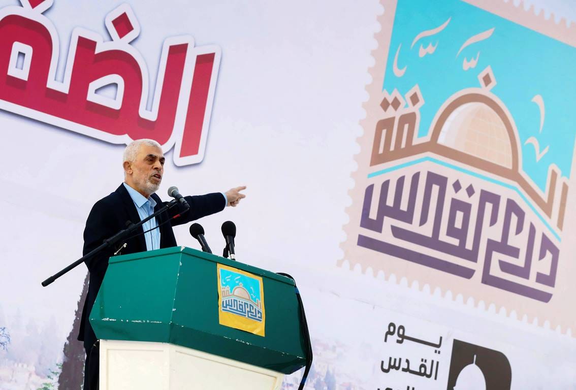 Yahya Sinwar, neuer Vorsitzender des Hamas-Politbüros. (© imago images/ZUMA Press Wire)