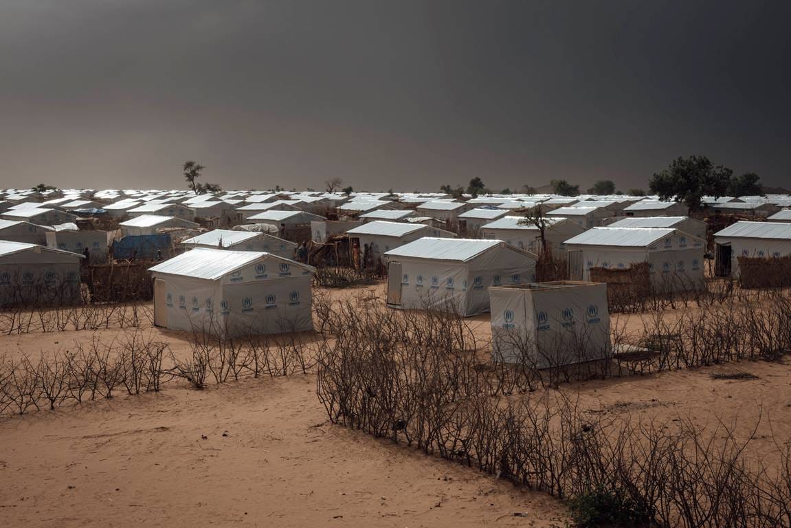 Lager für Sudan-Flüchtlinge im Tschad. (© imago images/Le Pictorium)
