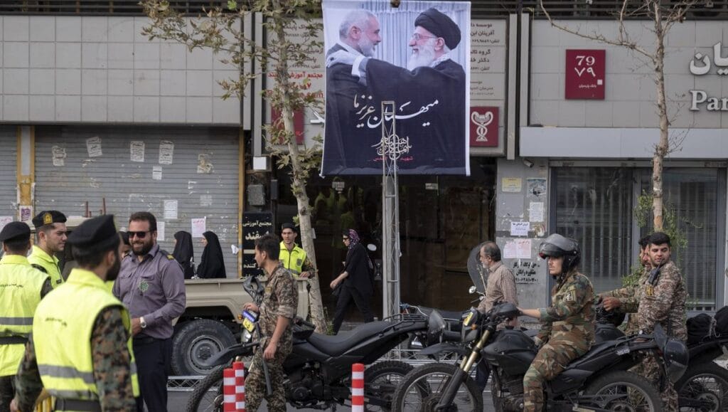 Fehlt nun in der »Achse des Widerstands«: Begräbnisplakat für Hamas-Führer Ismail Haniyeh in Teheran