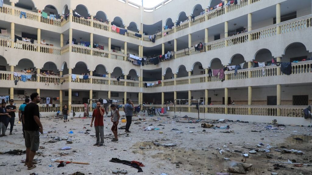 Der Komplex um die von Israel getroffen Hamas-Kommandozentrale blieb weitestgehend unbeschädigt