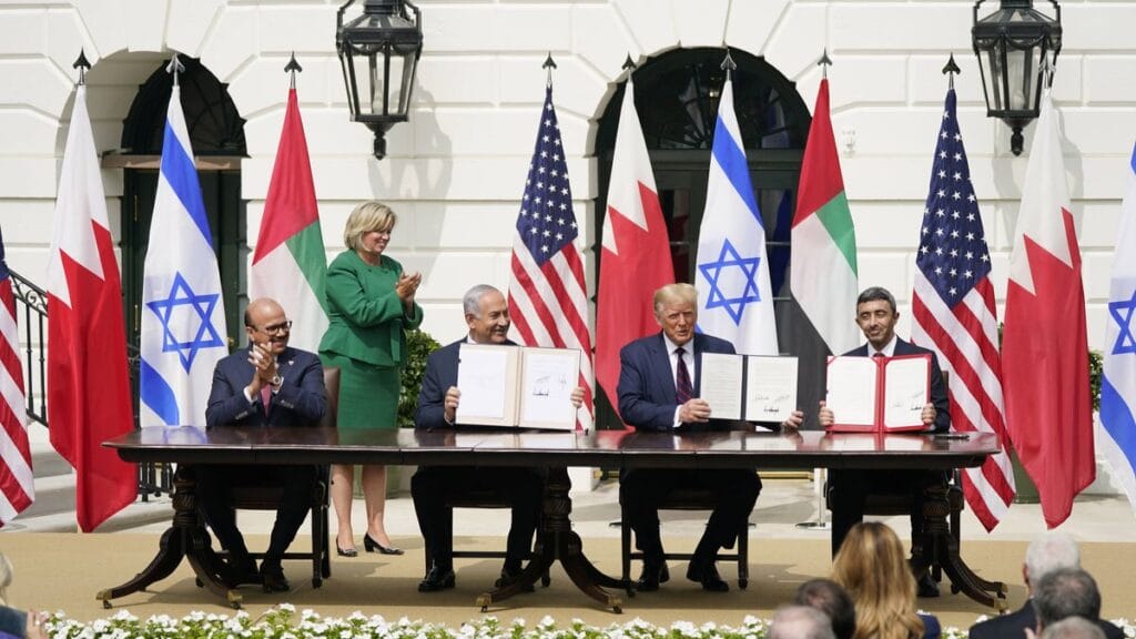 Die Unterzeichnung der Abraham-abkommen im September 2020