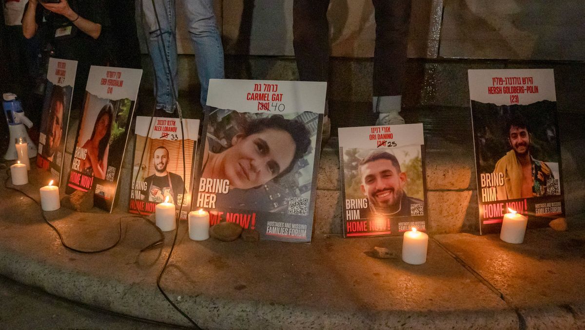 Gedenkveranstaltung für die sechs Ende August von der Hamas ermordeten israelischen Geiseln