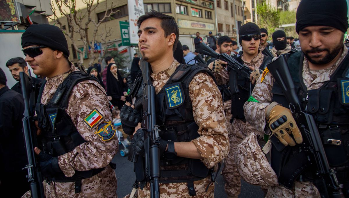 Mitglieder der Islamischen Revolutionsgarden des iranischen Regimes