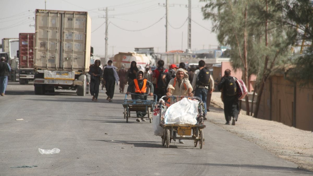 Aus dem Iran abgeschobene Flüchtlinge in der westafghanischen Provinz Nimroz