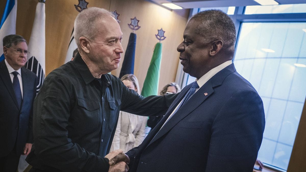 US-Außenminister Lloyd Austin und sein israelischer Amtskollege Yoav Gallant