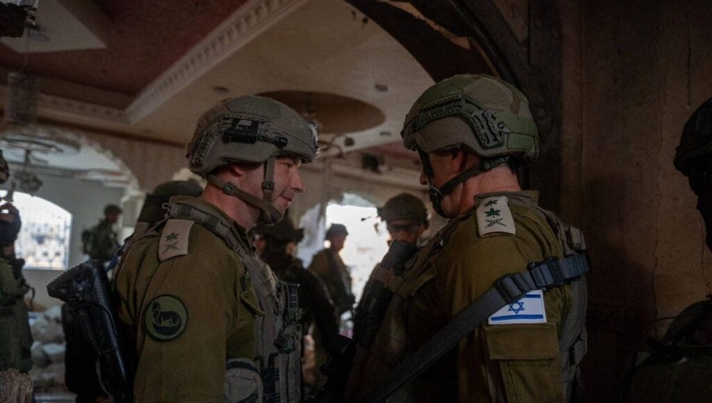 Israels Generalstabschef Herzi Halevi am Ort der Tötung von Hamas-Chef Yahya Sinwar