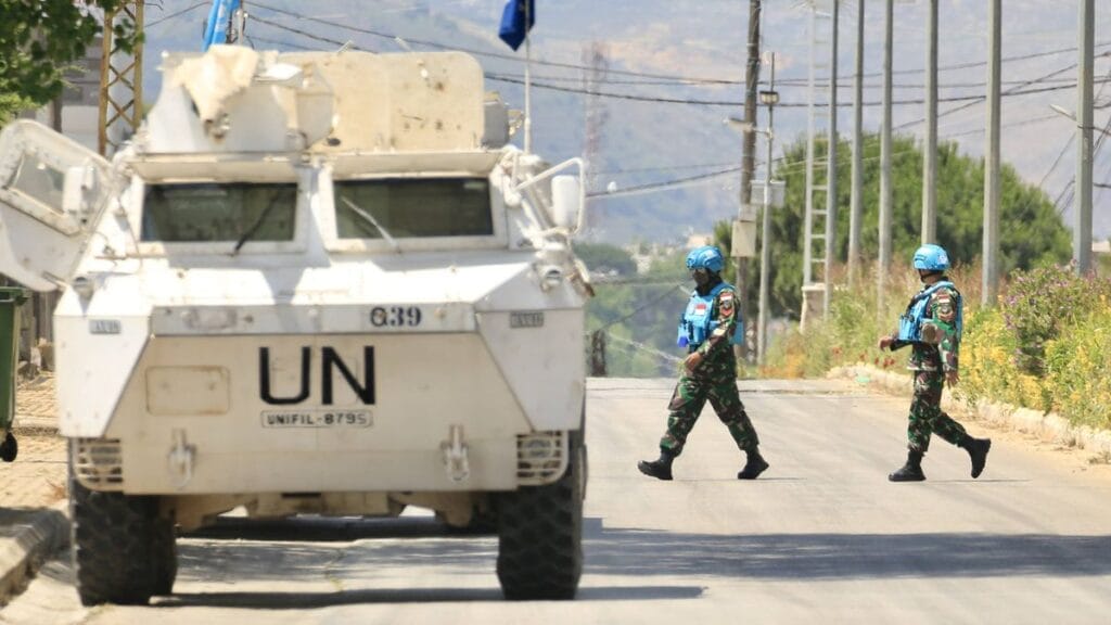 UNIFIL-Truppen im Südlibanon nahe der Grenze zum Israel