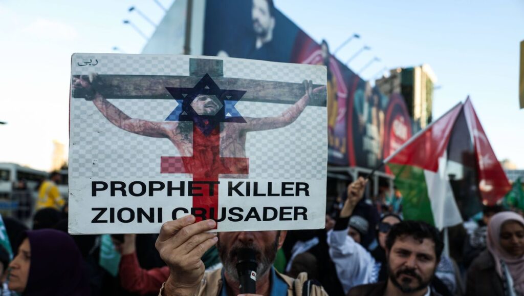 Hamas-Sympathisanten in der Türkei: Antisemtisiche Demonstration in Istanbul