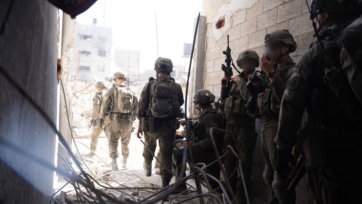 Israelische Soldaten bei einem Antiterror-Einsatz in Gaza