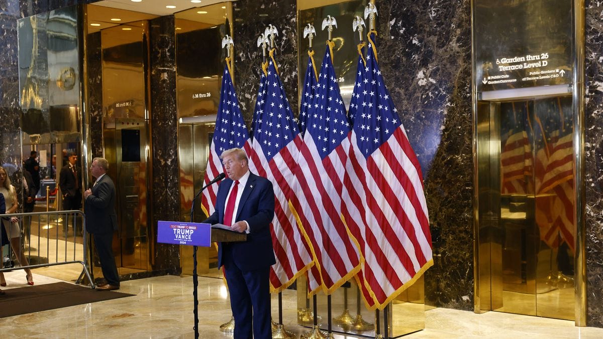 Der designierte US-Präsident Donald Trump bei einer Pressekonferenz im Trump Tower in New York