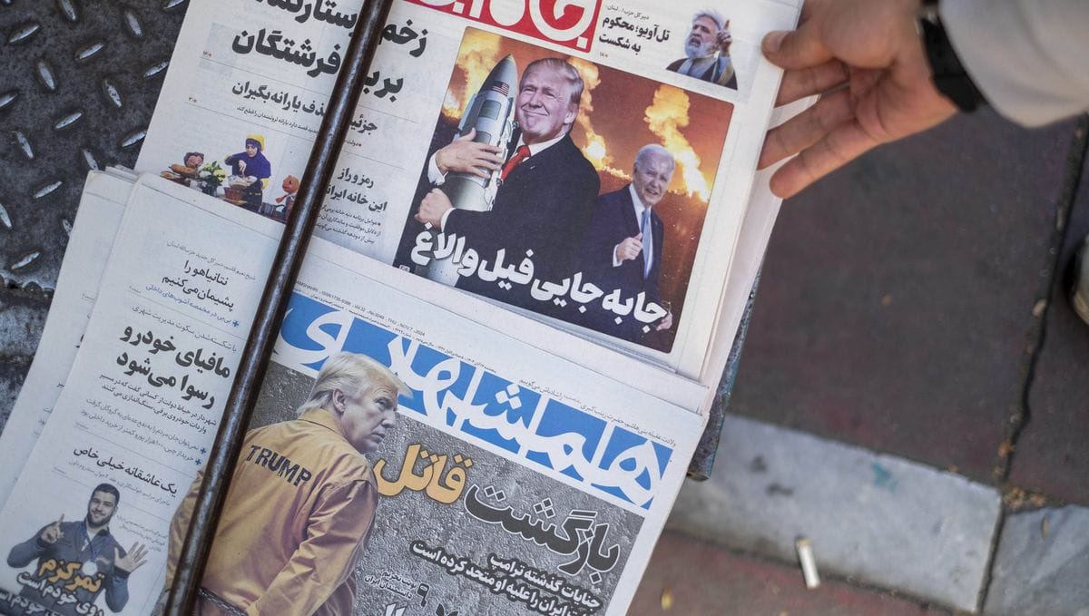 Iranische Medien berichten über den Sie Donald Trumps bei den Präsidentschaftswahlen in den USA
