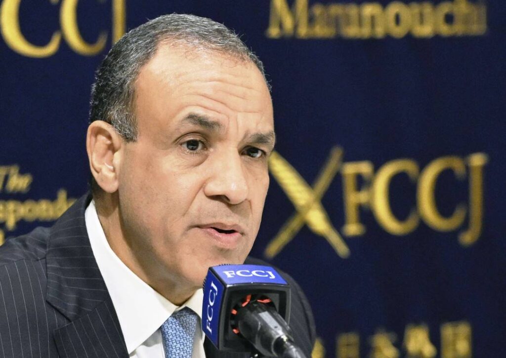 Ägyptens Außenminister Badr Abdelatty. (© imago images/Kyodo News)