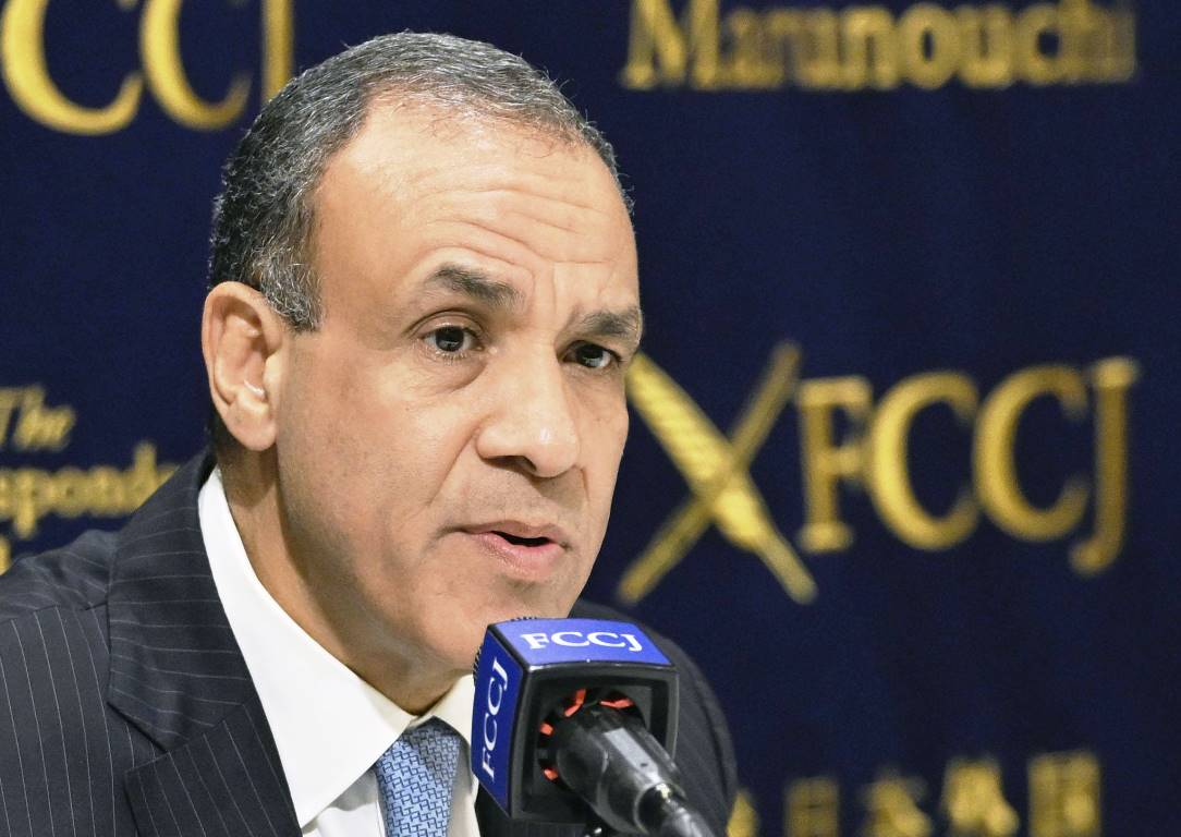 Ägyptens Außenminister Badr Abdelatty. (© imago images/Kyodo News)