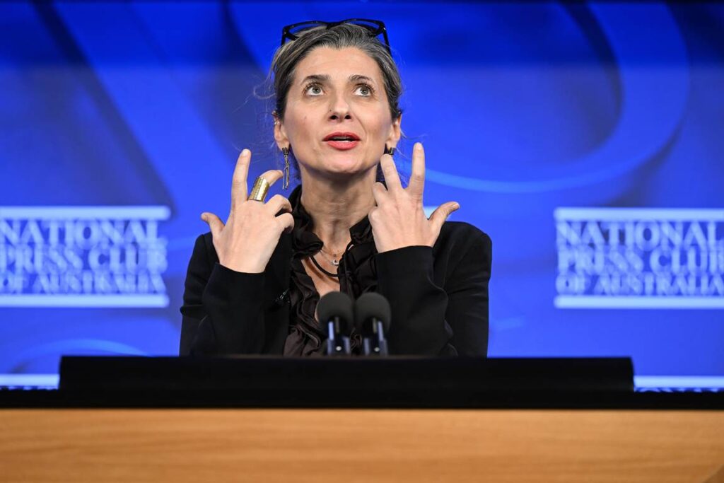 Geradezu pathologische Israel-Hasserin: UN-Sonderberichterstatterin Francesca Albanese. (© imago images/AAP)