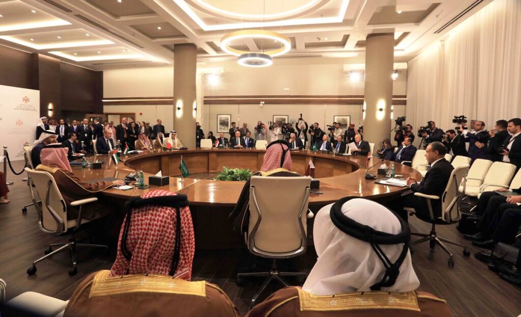 Arabisches Ministertreffen über Syrien in Akaba am 14. Dezember 2024. (© imago imago/Xinhua)