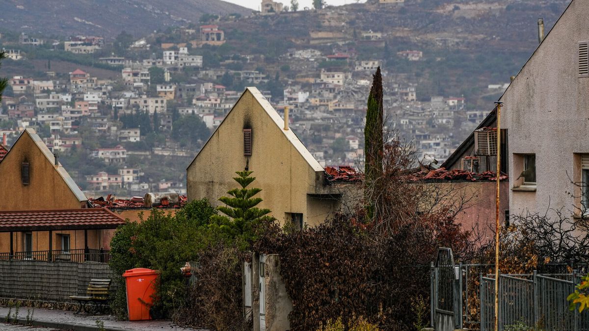 Von Hisbollah Raketen getroffenes Haus in der vom Krieg am stärksten betroffenen Gemeinde Metula im Norden Israels