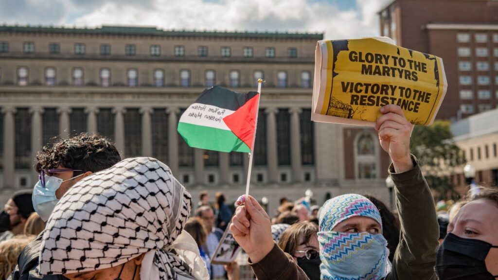 Antisemitische Demonstration an der New Yorker Columbia University