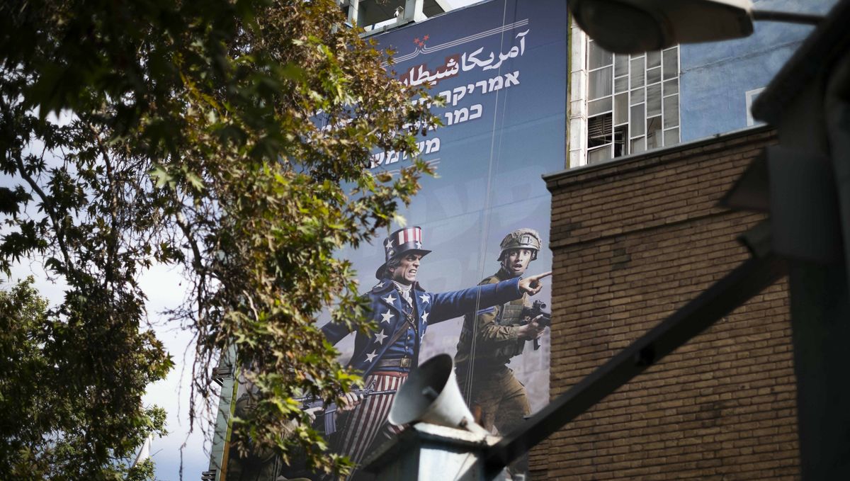 Nach der Wahl Donald Trumps: antiamerikanisches Propaganda-Plakat in Teheran