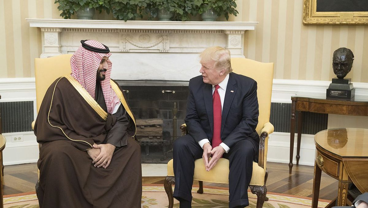 US-Präsident Trump in seiner ersten Amtszeit mit dem saudischen Kronprinzen bin Salman