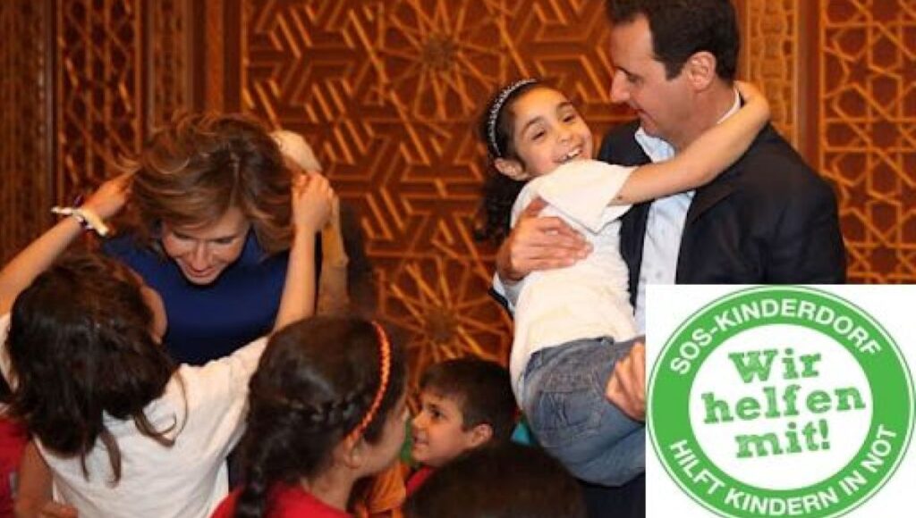 Familie Assad als Kinderfreunde