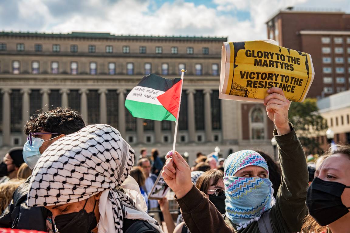 Einer der Hotspots des universitären Antisemitismus: die Columnia University in New York City. (© imago images/SOPA Images)