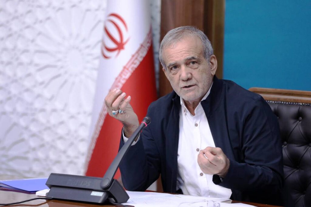 Irans Präsident Massud Peseschkian. (© imago images/ZUMA Press Wire)