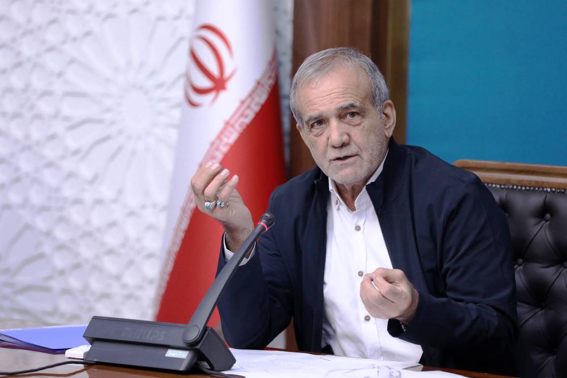 Irans Präsident Massud Peseschkian. (© imago images/ZUMA Press Wire)