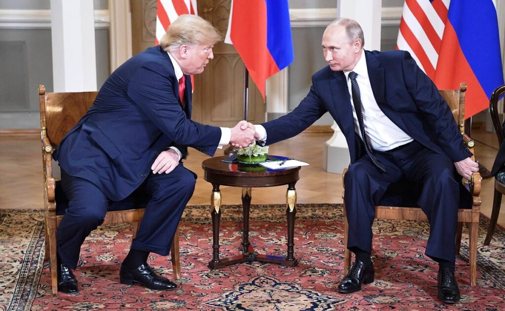 Gipeltreffen im Juli 2018. Schon in seiner ersten Amtszeit war Trump von Putin angetan.(© imago images/ZUMA Press Wire)