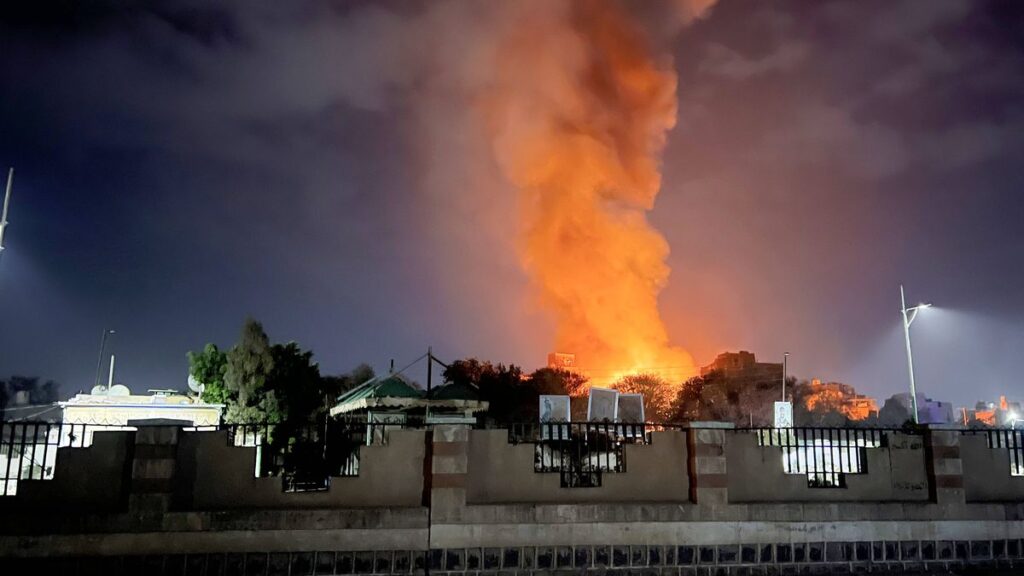 US-Luftschlag in der von den Huthi kontrollierten Stadt Sanaa im Jemen