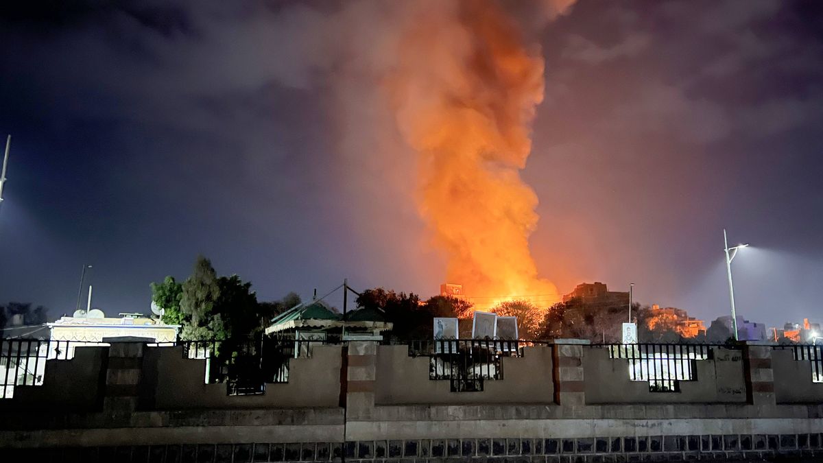 US-Luftschlag in der von den Huthi kontrollierten Stadt Sanaa im Jemen