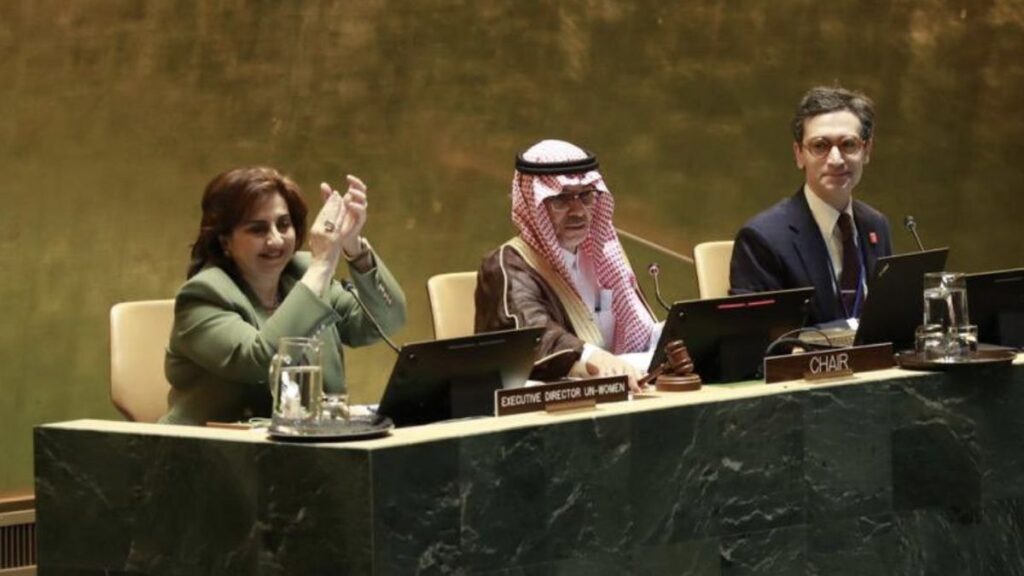 Der saudische UN-Botschafter Abdulaziz M. Alwasil übernimmt den Vorsitz der UN-Frauenrechtskommission