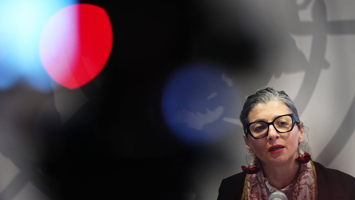Die UN-Sonderberichterstatterin für die Rechte der Palästinenser, Francesca Albanese