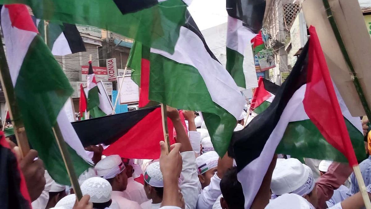 Propalästinensische Demonstration in Bangladesch