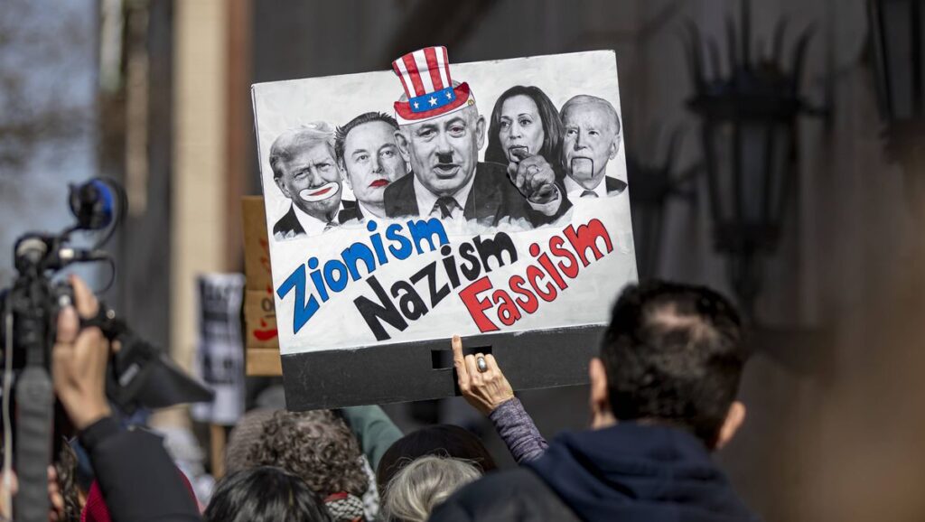 Antisemitische Demonstration an der Columbia University in New York