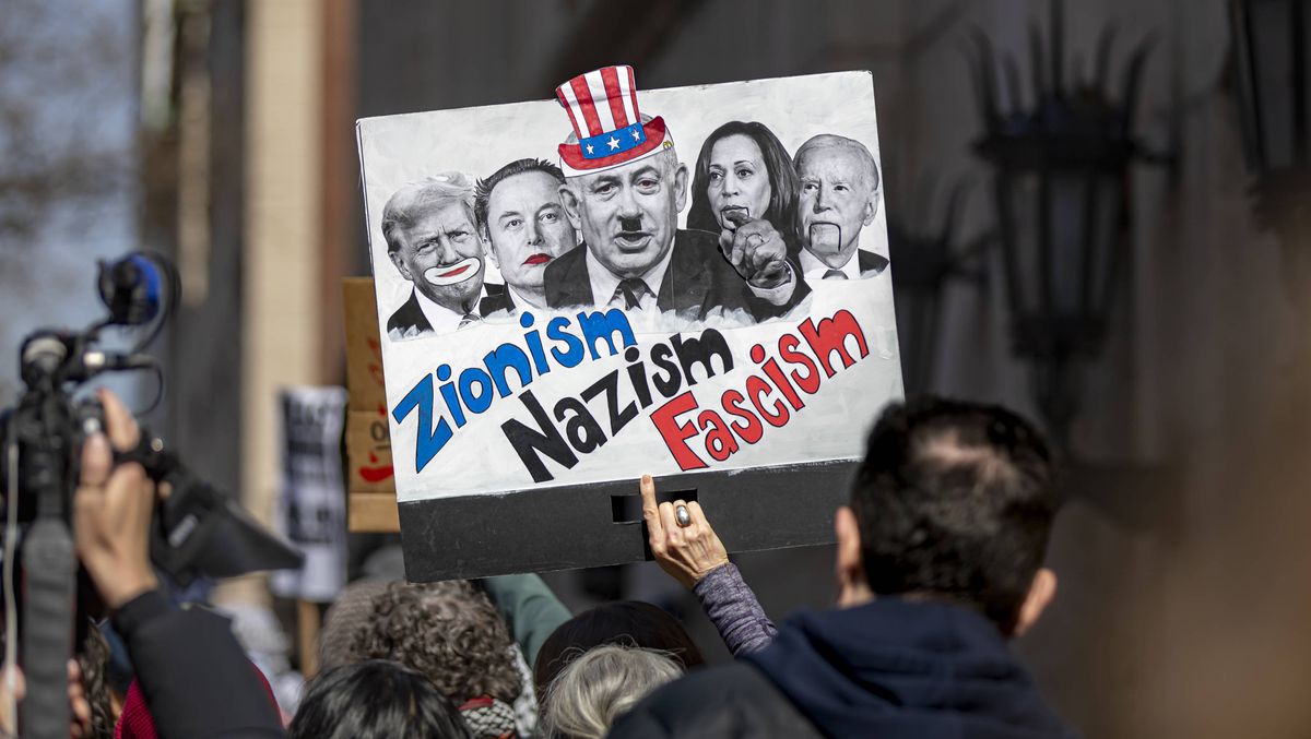 Antisemitische Demonstration an der Columbia University in New York