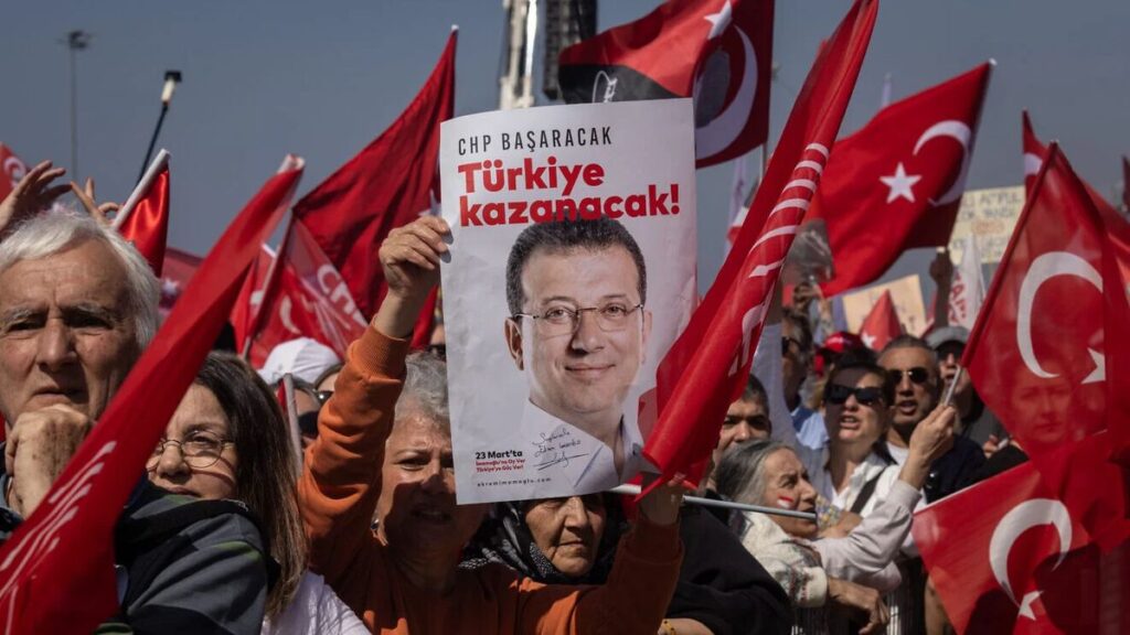 Machterhalt Erdogans oder Anfang vom Ende? Demonstration gegen die Verhaftung Ekrem Imamoglus in Istanbul