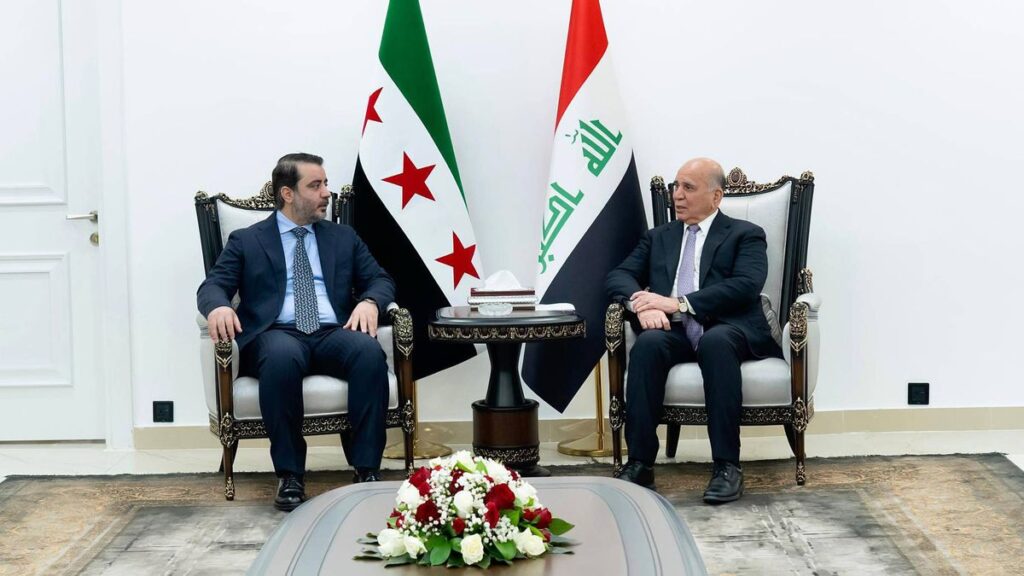 Bereits im März besuchte der syrische Außenminister al-Shaibani seinen irakischen Amtskollegen Hussein in Bagdad