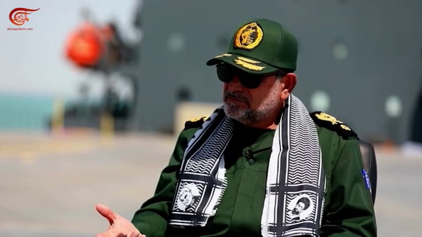 Der Kommandeur der Marine iranischen Revolutionsgarde Alireza Tangsiri