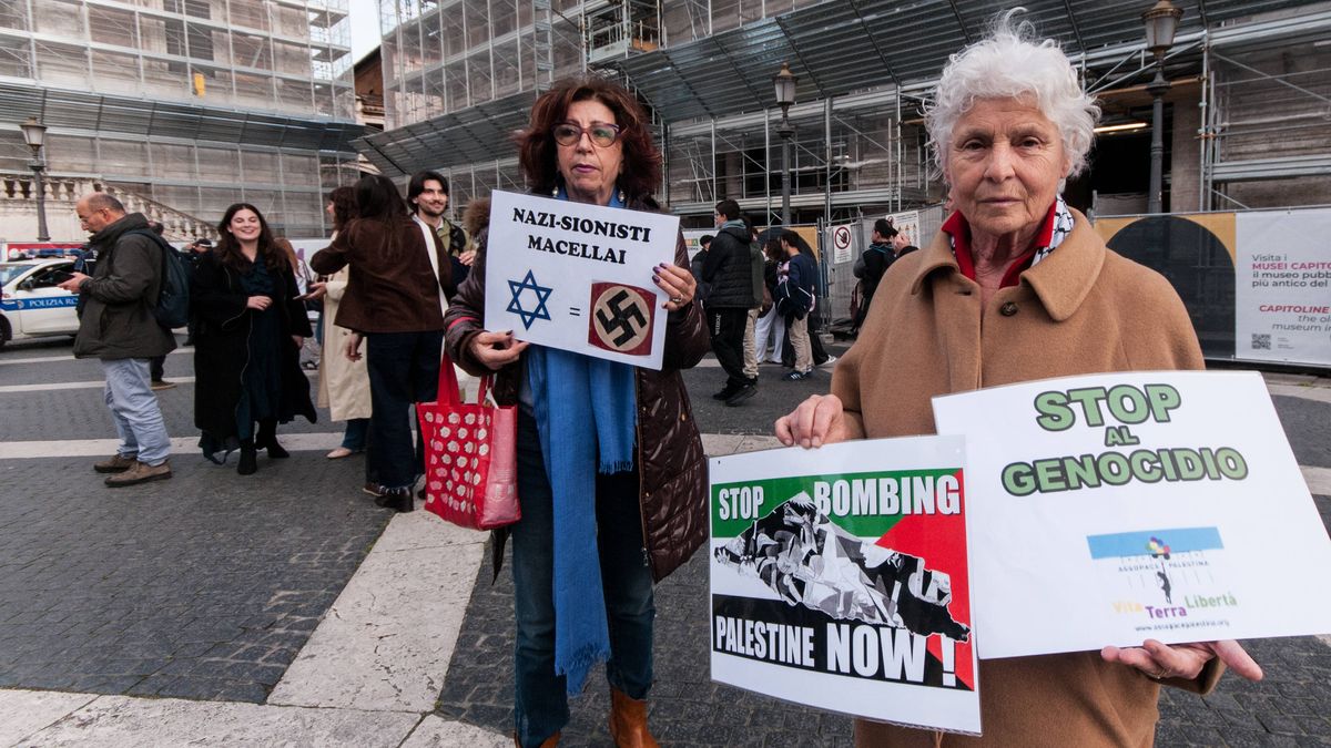 Schweigen zu den Gaza-Protesten: Antisemitische Demonstration der Palästina-Solidarität in Rom
