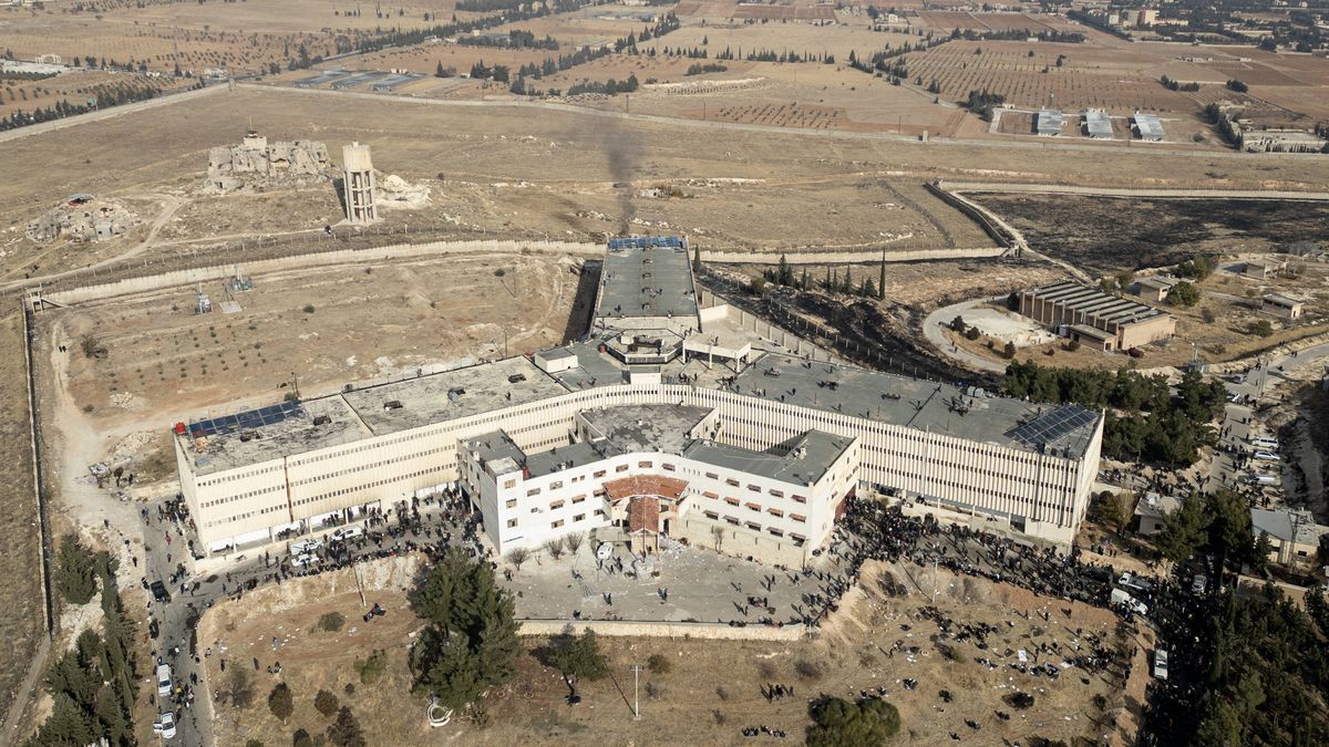 Das berüchtigte Foltergefängnis Sednaya des Assad-Regimes in Syrien