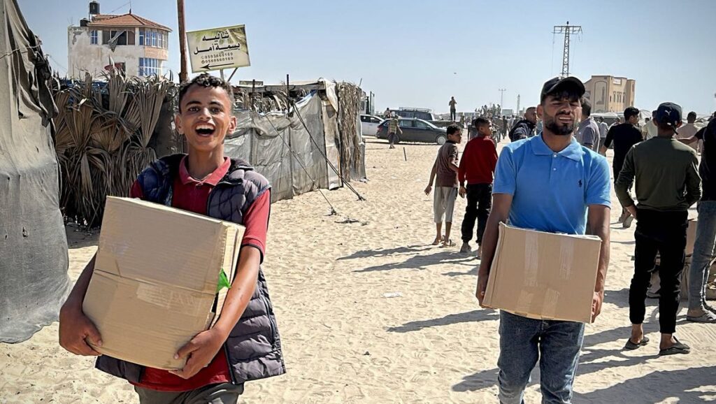Ginge es nach der Hamas, wären diese Gaza-Bewohner leer ausgegangen