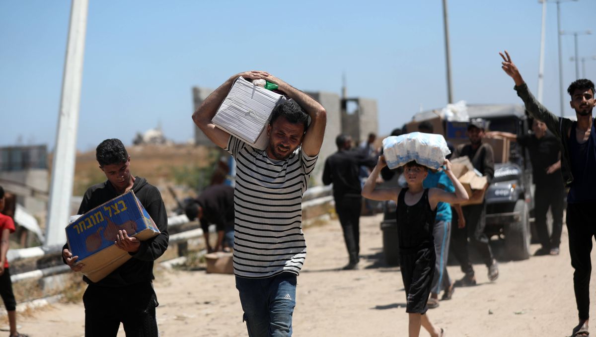 Die Zahl der vom neuen Hilfsgüter-Verteilungsmechanismus belieferten Gaza-Bewohner wird immer größer
