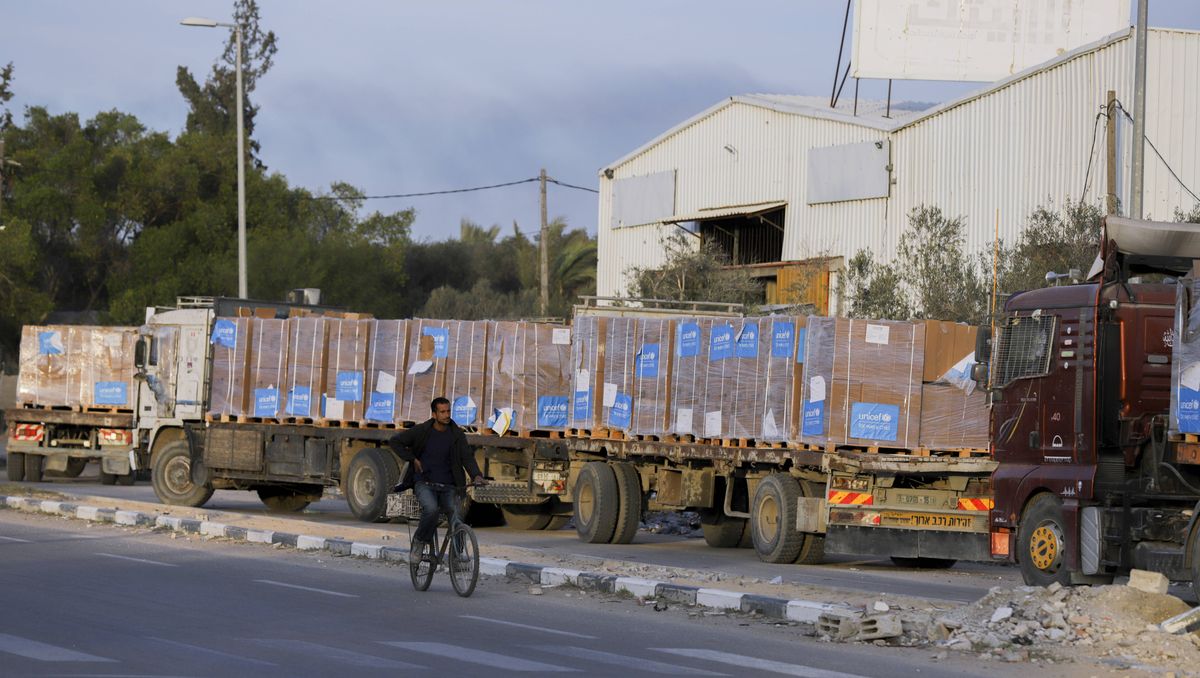 Während des Waffenstillstands von Januar bis März gelangten fast 340.000 Tonnen Lebensmittel nach Gaza