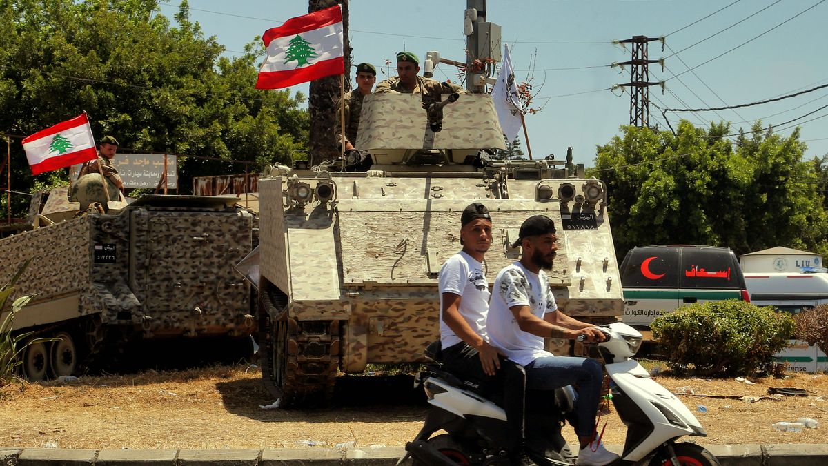 Hisbollah-Entwaffnung: Libanesische Streitkräfte im der im Süden des Landes gelegenen Stadt Tyros