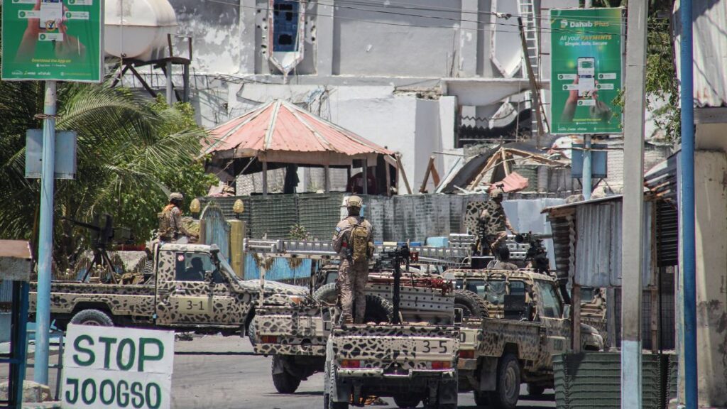 A-Shabaab-Terror: somalische Sicherheitskräfte in der Hauptstadt Mogadischu