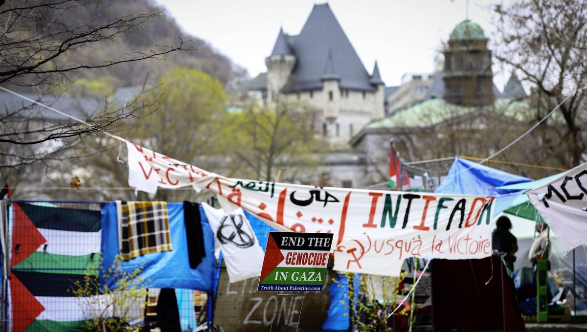 Antisemtisches Protest-Camp an der Universität im kanadischen Montreal
