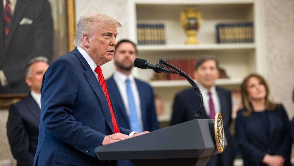 Präsident Donald Trump verkündet Waffenstillstand zwischen USA und Huthi