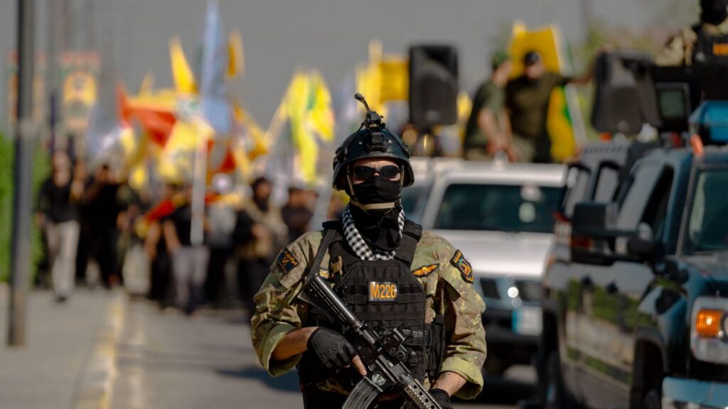 Aufmarsch schiitischer Hashd al-Shaabi-Milizen im Irak