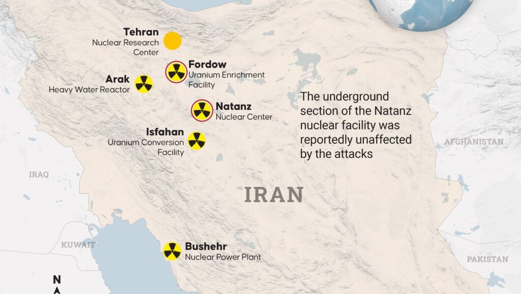 Atomstandorte im Iran